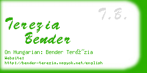 terezia bender business card